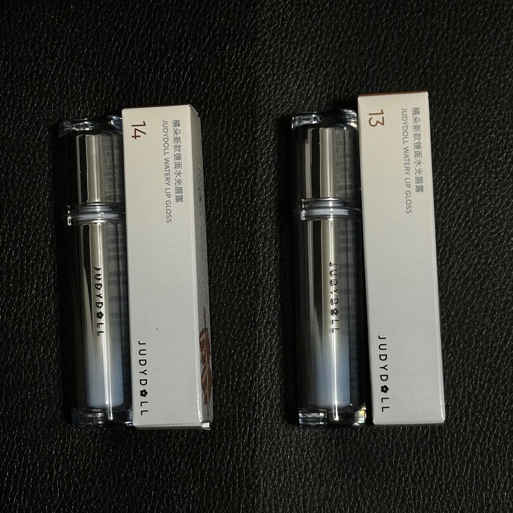 BRAND NEW Judydoll Limited Ice Watery Lip Gloss in 13 and 14 Nude VERY RARE